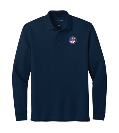 SHIELD : Long Sleeve Pique Polo