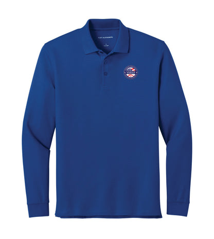 SHIELD : Long Sleeve Pique Polo