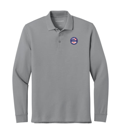 SHIELD : Long Sleeve Pique Polo
