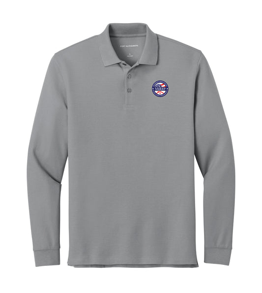 SHIELD : Long Sleeve Pique Polo